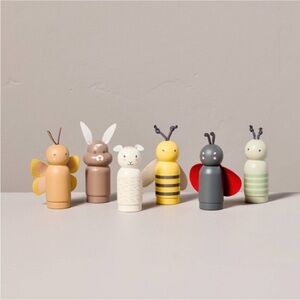 Hearth & Hand Magnolia Toy Spring Peg Pals Animal Figurine Set 6pc